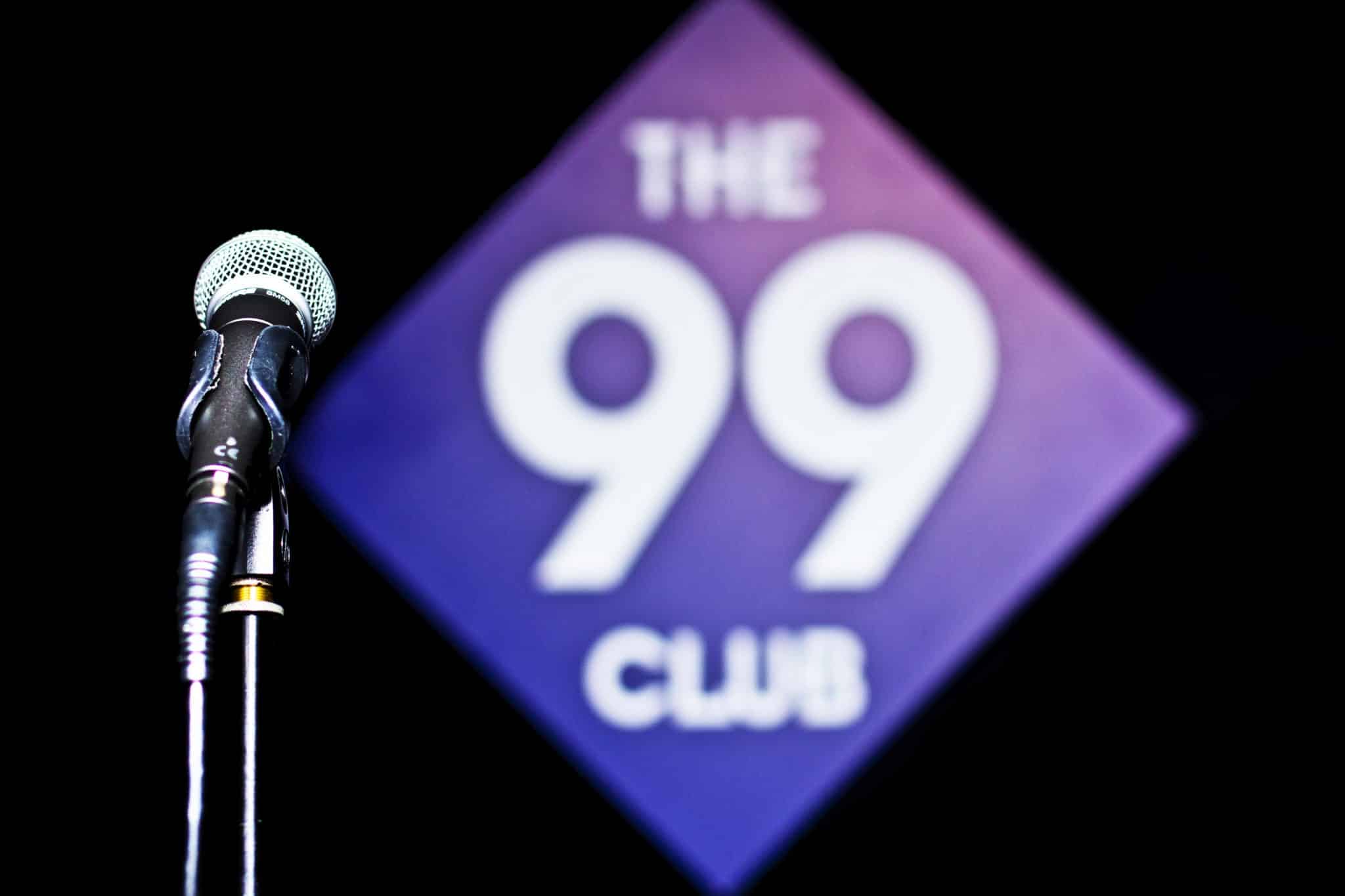 99 Comedy Club Sign